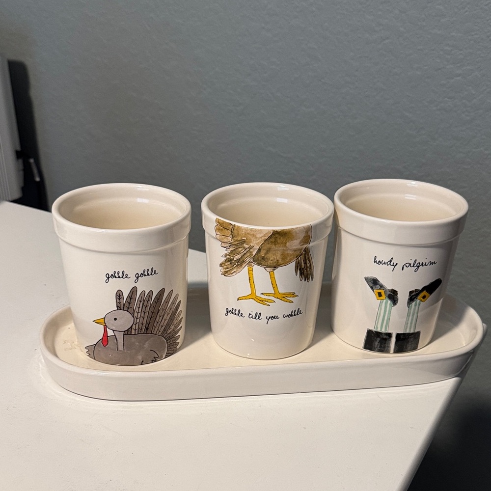 Rae Dunn Thanksgiving Utensils Holder